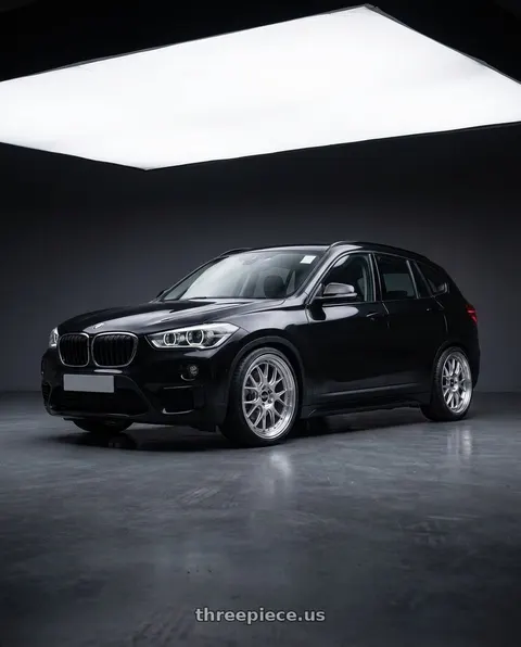 2017 BMW X1 with BBS LM-R 5x114.3 19x8.5+43 Diamond Silver wheels