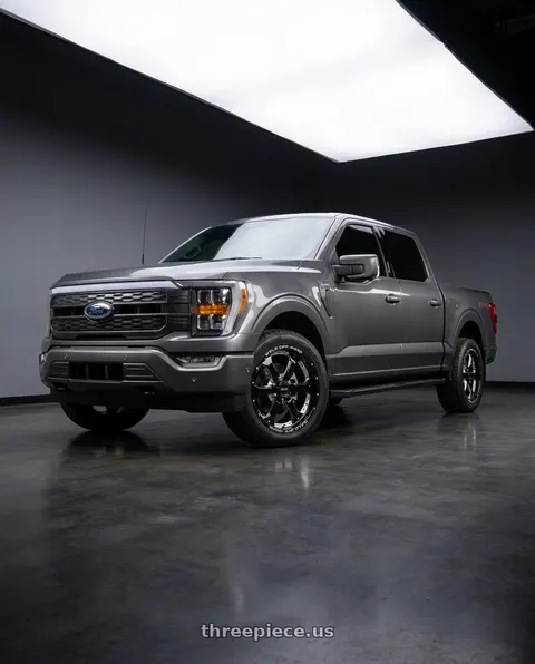 2022 Ford F-150 Lariat with WELD Off-Road Granada Six 6x135 20x9 +20 Gloss Black/Milled wheels