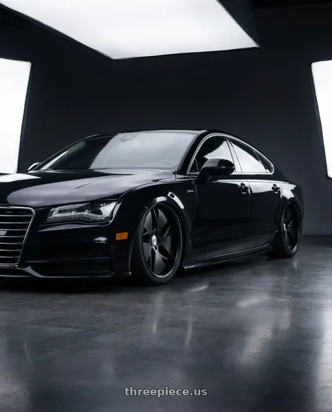 2012 Audi A7 Quattro with Work Gnosis Cvd 5x112 20x10+30 H Disk Matte Black wheels