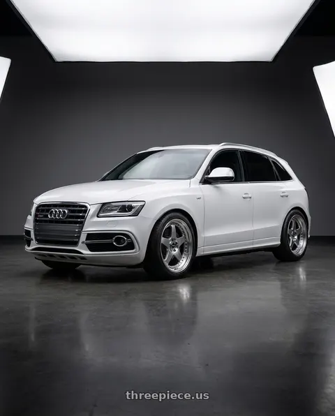 2015 Audi SQ5 Progressiv with SSR Professor SP6 5x112 20X10.5+30 NR Disk Titan Silver wheels