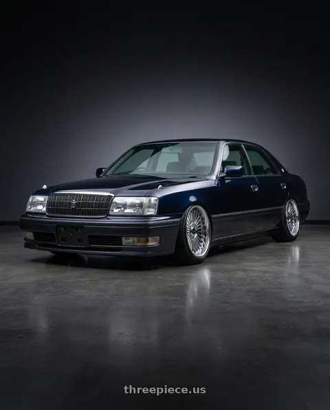 1998 Toyota crown with Work Emitz Chrome 5x114.3 19x9.5 +0 wheels