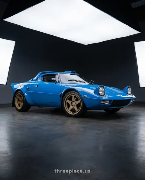 1974 Lancia Stratos with Kansei K12B KNP 5X120 17x9 35 Bronze wheels