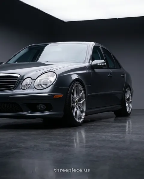 2006 Mercedes-Benz E55 AMG with BBS RI-S 5x120 20x10.0+34 Diamond Silver wheels