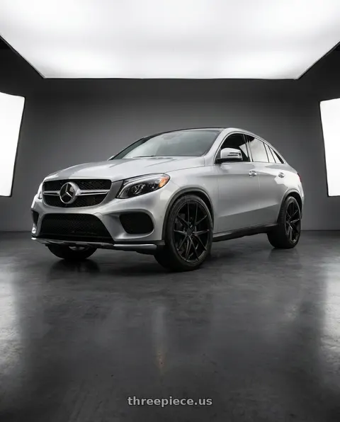 2016 Mercedes-Benz GLE450 AMG with Niche 1PC M117 MISANO 5X112 18X8 +30 MATTE BLACK wheels
