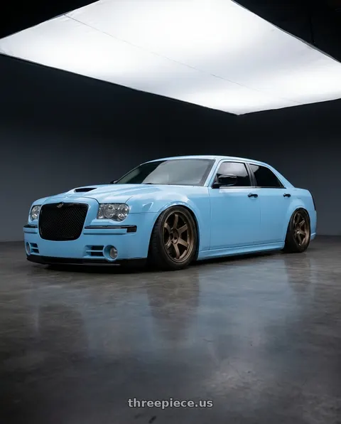 2007 Chrysler 300 with Volk Racing TE37 Saga S-Plus 5x114.3 18x11.0+13 Bronze wheels