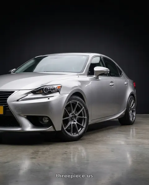 2013 Lexus IS F with Enkei TS-V 5x114.3 18x8.5+38 Storm Grey wheels