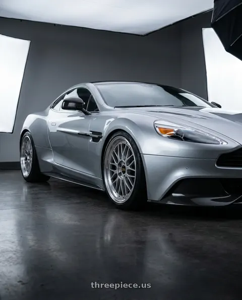 2014 Aston Martin Vanquish with BBS LM 5x114.3 18x9.0+42 Diamond Silver wheels