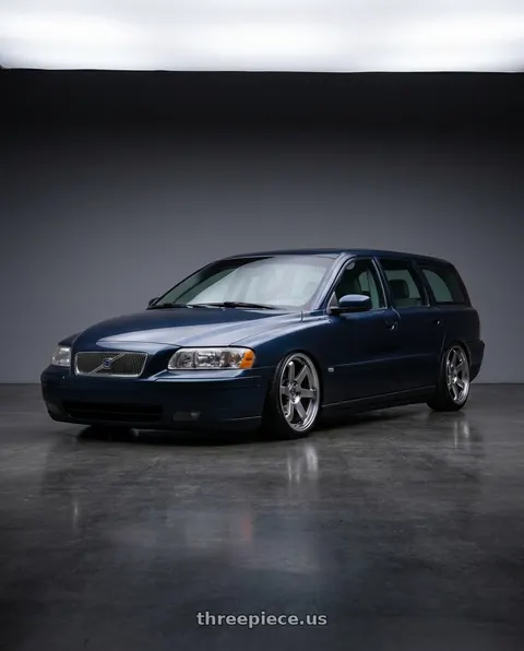 2007 Volvo V70 2.4 with F1R F106 5x100 18x8.5 +35 Hyper Black wheels