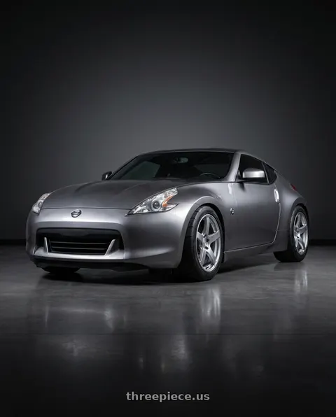 2009 Nissan 370Z with Ssr Gtv01 5x114.3 18x10.5+15  GLARE SILVER wheels