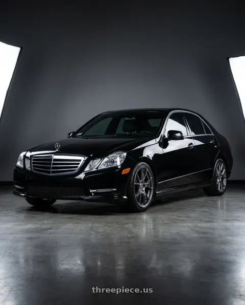 2013 Mercedes-Benz E350 4Matic with Aodhan AH-11 5x112 18x8.5+35 Hyper Black wheels