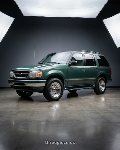 1998 Ford Explorer with Vision American-Muscle 531 Sport Lite 5x114.3 15x7+0 Polished wheels