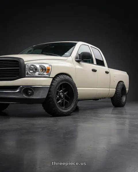 2008 ram 1500 slt 4wd with Vision Off-Road 360 Sliver 5x139.7 20x9+12 Satin Black wheels
