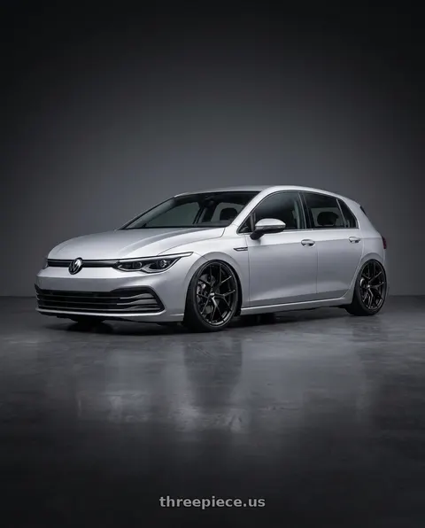 2024 Volkswagen Golf R with BBS FI-R Evo 5x112 19x9.5+15 Satin Black wheels