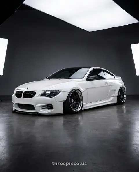 2006 BMW 650i with Work Seeker Cx 4x100 18x11.5+0 R Disk Matte Black wheels