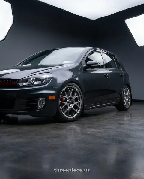 2014 Volkswagen GTI with BBS XR 5x112 18x8.0+44 Gloss Platinum wheels