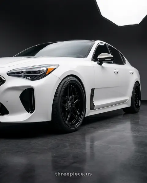 2019 Kia Stinger GT2 with ESR Wheels CS15.2 5x114.3 19x8.5 +35 Gloss Black wheels