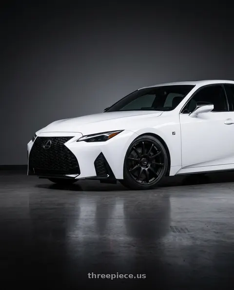 2018 Lexus IS350 F Sport with Ssr Gtv02 5x114.3 19x8.5+38  FLAT BLACK wheels