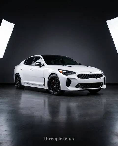 2019 Kia Stinger GT2 with ESR Wheels SR SERIES SR01 5x114.3 19x9.5 +35 Gloss Black wheels