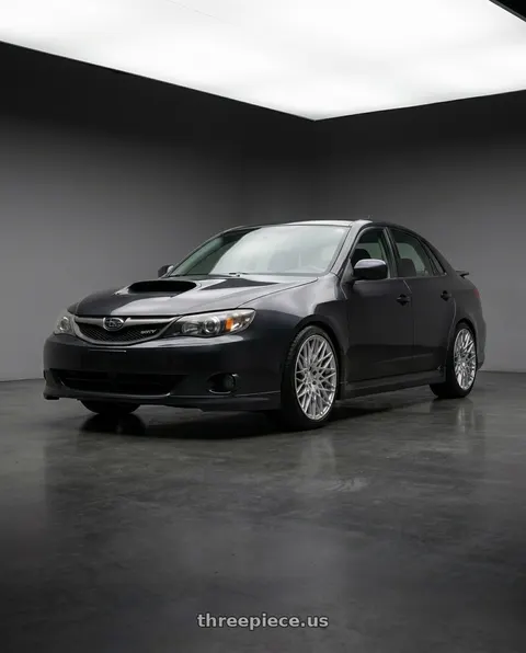 2008 Subaru Impreza WRX with Avant Garde Wheels M540 5X100 18x8 +30 Silver Machined wheels