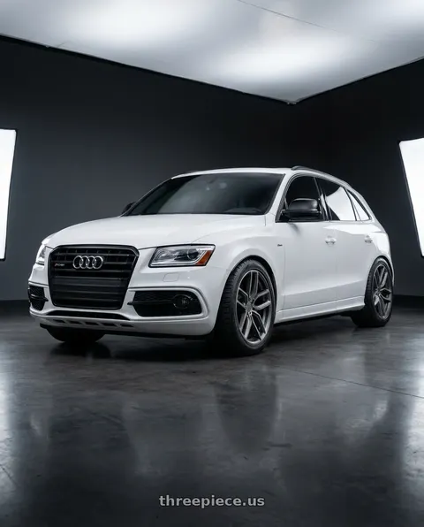 2017 Audi Q5 with Aodhan AFF2 5x112 20x10.5+35 Matte Gray wheels