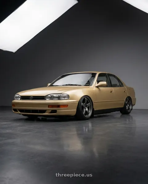 1995 Toyota Camry with Enkei PF05 5x114.3 17x8+35 Dark Silver wheels