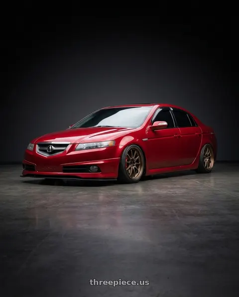 2008 Acura TL Type-S with Volk Racing CE28N-PLUS M-SPEC 5x114.3 18x9.5+22 Bronze wheels