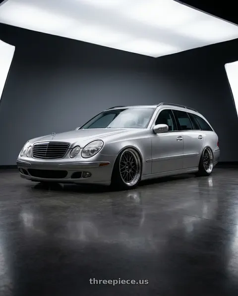 2004 Mercedes-Benz E320 with BBS LM 5x112 19x9.5+32 Diamond Black wheels