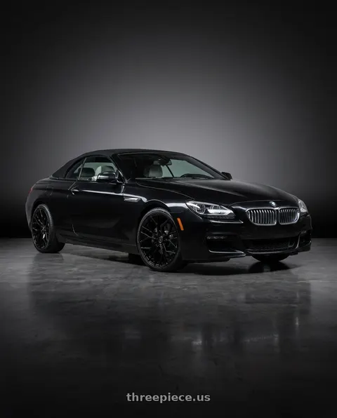 2016 BMW 640i with MARQUEE WHEELS M1004 5x120 20x9+33 GLOSS BLACK wheels