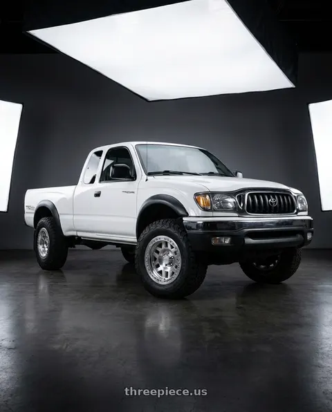 2002 Toyota Tacoma with KMC KM229 MACHETE CRAWL BEADLOCK 6X139.7 17X9 -38 MACHINED wheels