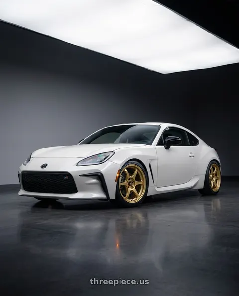 2026 Toyota GR86 with Enkei PF06 5x100 18x9+42 Gold wheels