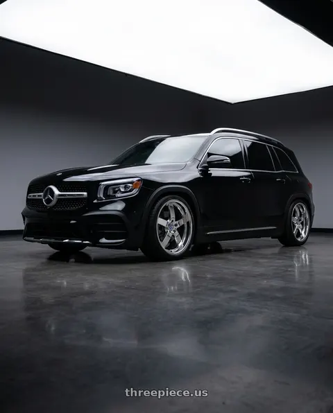 2021 Mercedes-Benz GLB250 with Beyern RAPP 5X120 18X8.5 +40 CHROME wheels