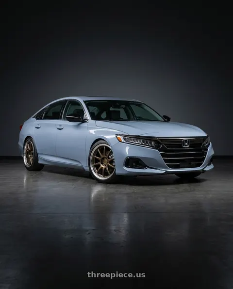 2021 Honda Accord EX-L with Aodhan DS02 5x114.3 19x9.5+30 Bronze w/Machined Lip wheels