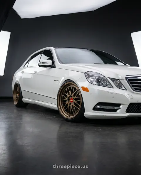 2012 Mercedes-Benz E63 AMG with BBS LM 5x112 20x11.0+24 Matte Bronze wheels