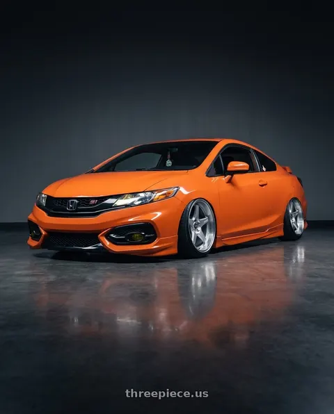 2015 Honda Civic Si with ESR Wholesale APX5 5x112 19x11 +22 Hyper Silver wheels