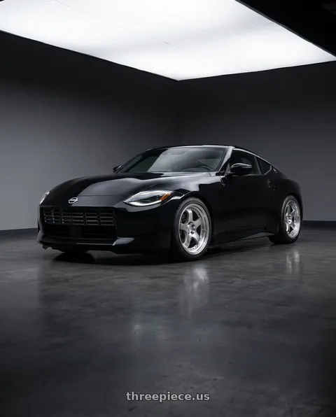 2024 Nissan Z Sport with Aodhan AH03 5x100 / 5x114.3 17x9+25 Silver w/Machined Face wheels