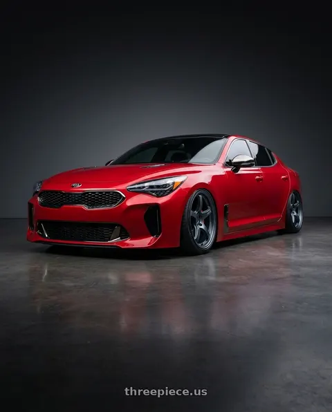 2022 Kia Stinger with Gram Lights 57CR 5x114.3 19x9.5+25 Gunblue II wheels