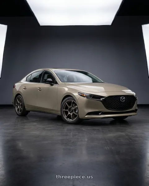2024 Mazda 3 with Konig 110BZ Ultragram 5x114.3 18x8.5 +42 Carbon Bronze Metallic wheels