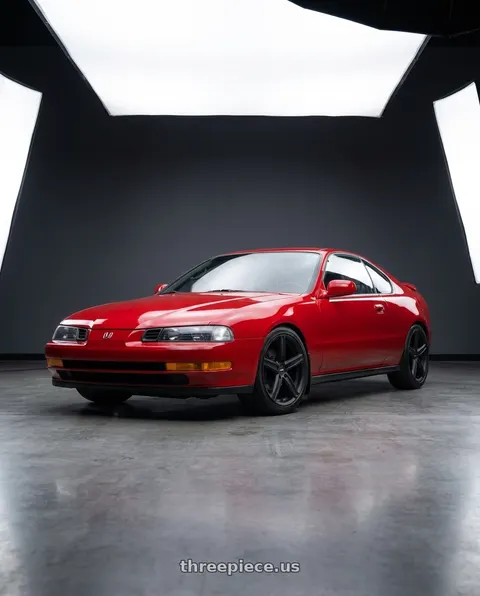 1994 Honda Prelude VTEC with Vision Street-Designs 469 Boost 4x114.3 15x6.5+38 Satin Black wheels