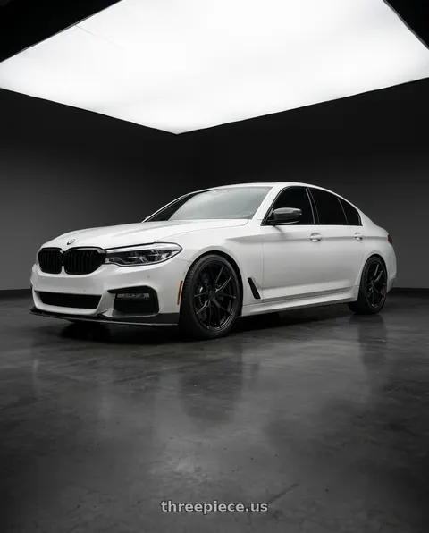 2019 BMW 540i with Aodhan AFF7 5x112 19x8.5+35 Matte Black wheels