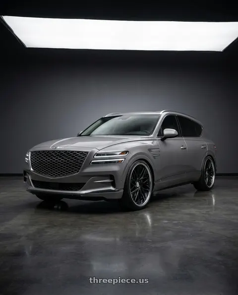 2027 Genesis GV80 Advanced with Work Gnosis Cvs 5x114.3 22x9.5+45 H Disk Matte Black wheels