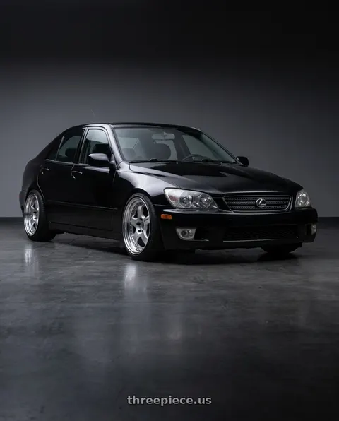 2003 Lexus IS300 with Work Meister S1 3P 5x100 18x8+35 A Disk Silver wheels