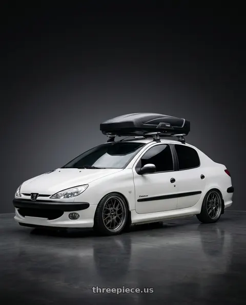 2011 Peugeot 206 SD with BBS LM-R 5x114.3 19x8.5+43 Diamond Black wheels