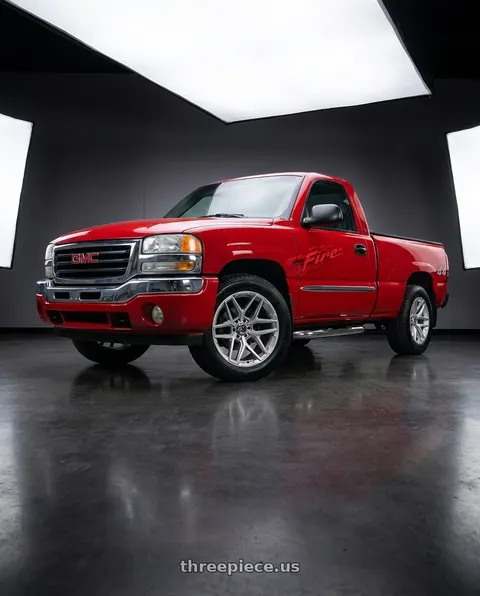 2004 GMC Sierra 1500 with Fuel 1PC FLUX 6X139.7 18X9 +20 PLATINUM wheels