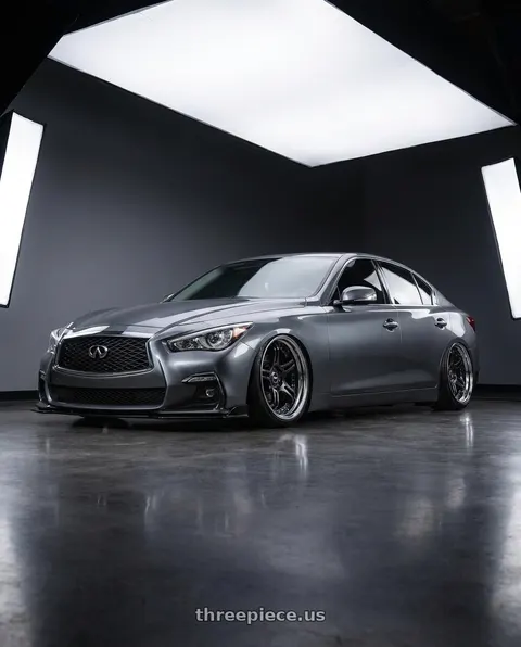 2019 INFINITI Q50 with SSR Professor SPX STD 5x108 19X10.5+18 NR Disk Prism Dark Gunmetallic wheels