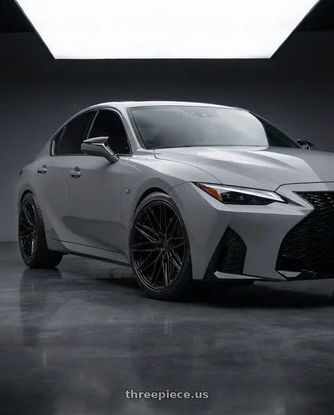 2024 Lexus IS500 with VOSSEN HF6-5 6X139.7 22x10 +-18 TINTED GLOSS BLACK wheels