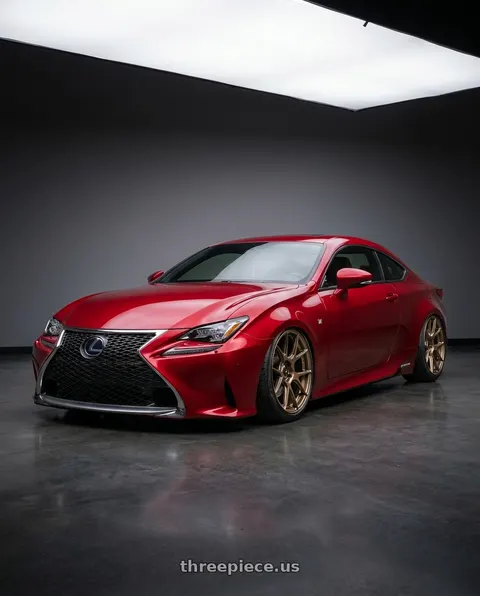 2018 Lexus RC F with Konig Ampliform 5x114.3 19x9.5+25 Gloss Bronze wheels