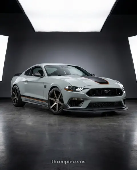 2021 Ford Mustang Mach 1 with Niche 1PC M150 VERONA 5X114.3 19X9.5 +35 MATTE BLACK MACHINED wheels