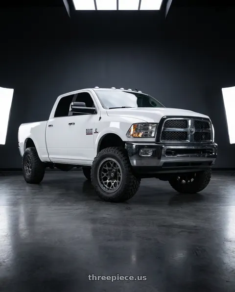 2012 Ram 2500 with TIS UTV 558A 4X137 15x7 +10 Satin Anthracite wheels