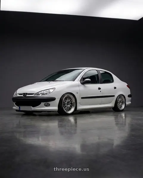 2011 Peugeot 206 SD with BBS FS 5x112 19x8.0+30 Diamond Silver wheels