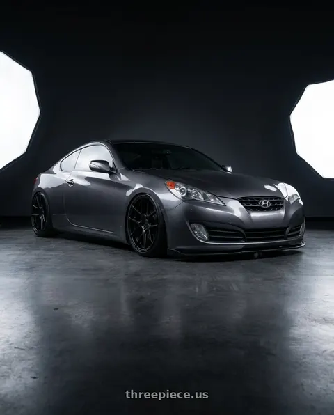 2014 Hyundai Genesis Coupe with Avant Garde Wheels M510 5X114.3 19x9.5 +40 Matte Black wheels